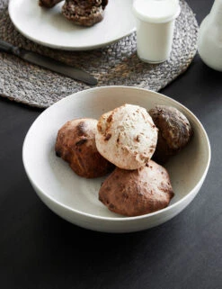 Weilan Low Serving Bowl, Black/Brown -Restaurant Supplies Store 206260120 10