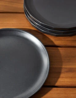 Alfresco Bamboo Dinner Plates (Set Of 4) -Restaurant Supplies Store AlfrescoBambooDinnerplate Black Setof4 3689