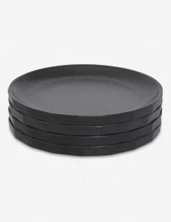 Alfresco Bamboo Salad Plates (Set Of 4) -Restaurant Supplies Store AlfrescoBambooSaladPlate Black 0070 scaled