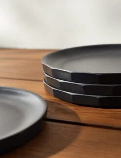 Alfresco Bamboo Salad Plates (Set Of 4) -Restaurant Supplies Store AlfrescoBambooSaladPlate black Setof4 3675