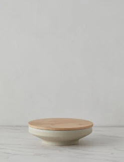 Amelia Bowl With Lid 6 Amelia Bowl With Lid -Restaurant Supplies Store AmeliaStonewareBowlwithBambooLid 14448