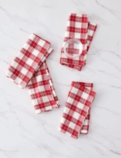 Gingham Napkins (Set Of 4) By Heather Taylor Home -Restaurant Supplies Store AnabellePlaidNapkins Setof4 15989 scaled