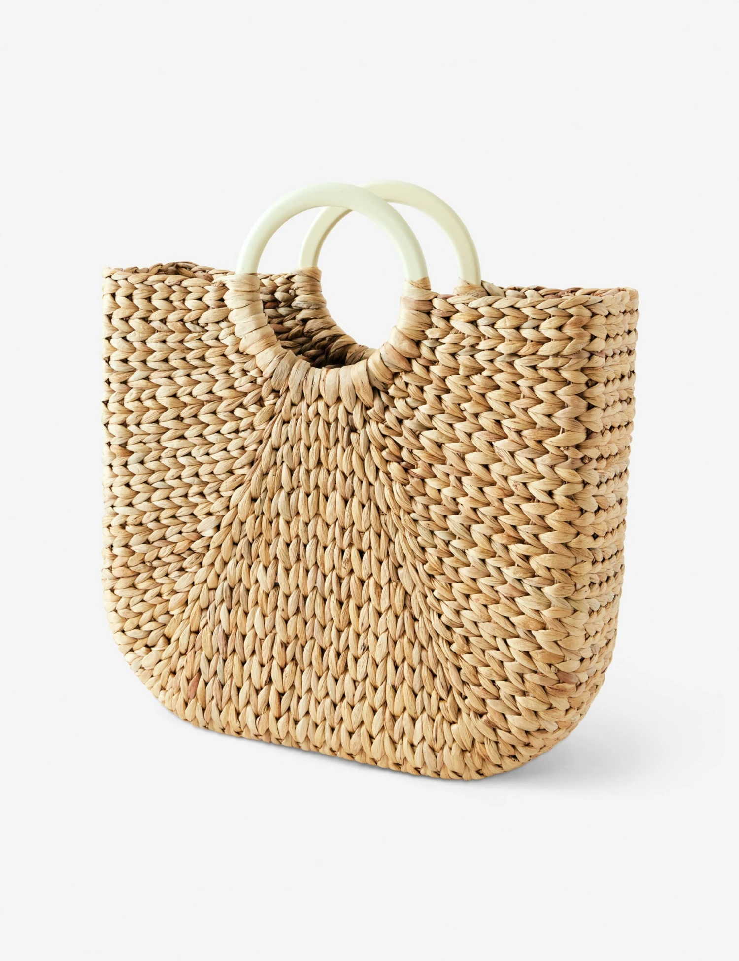 Demilune Basket, Large - Parchment 1 Demilune Basket, Large - Parchment