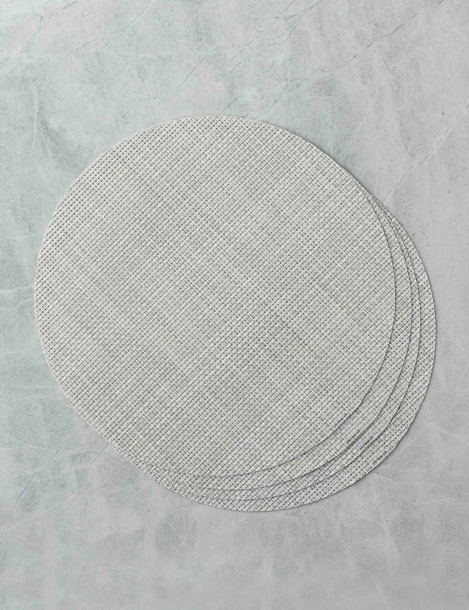 Basketweave Round Placemat (set Of 4) By Chilewich 5 Basketweave Round Placemat (set Of 4) By Chilewich - Image 5