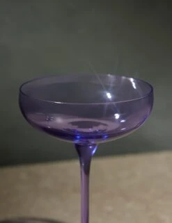 Champagne Coupes (Set Of 2) By Estelle Colored Glass -Restaurant Supplies Store ChampagneCoupesbyEstelleColoredGlass Lavendar 13232 SITECROP scaled