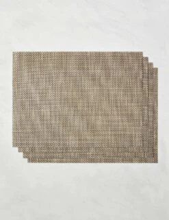 Basketweave Rectangle Placemat (set Of 4) By Chilewich -Restaurant Supplies Store ChilewichBasketweaveRectanglePlacemat Latte Setof4 6274 scaled