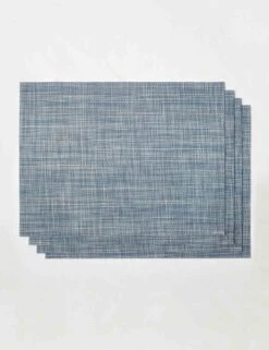 Mini Basketweave Rectangle Placemat (Set Of 4) By Chilewich -Restaurant Supplies Store ChilewichMiniBasketweaveRectanglePlacemat Chambray Setof4 scaled