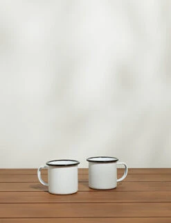 Enamelware Mug (Set Of 2) -Restaurant Supplies Store EnamelwareMug BllackRim Setof4 7451