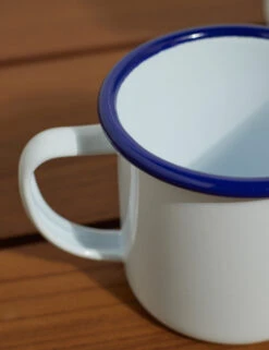 Enamelware Mug (Set Of 2) -Restaurant Supplies Store EnamelwareMug BlueRim Setof4 7446