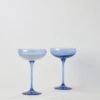 Champagne Coupes (Set Of 2) By Estelle Colored Glass
