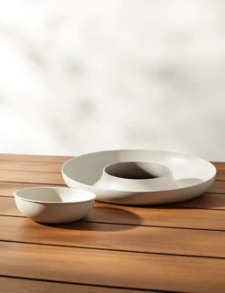 Etta Bamboo Chip + Dip Set By Ekobo -Restaurant Supplies Store EttaChip DipSet Stone 3802