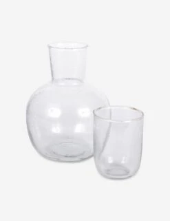 Seeded Glass Carafe Set