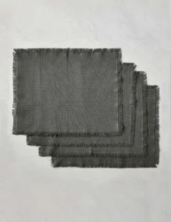 Essential Cotton Placemats (Set Of 4) By Hawkins New York -Restaurant Supplies Store HawkinsNewYorkEssentialSetof4CottonPlacemats Grey 6341 scaled