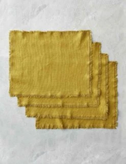Essential Cotton Placemats (Set Of 4) By Hawkins New York -Restaurant Supplies Store HawkinsNewYorkEssentialSetof4CottonPlacemats Mustard 0942 scaled