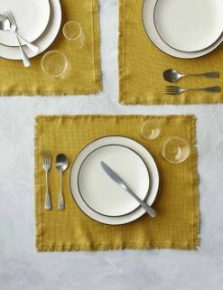 Essential Cotton Placemats (Set Of 4) By Hawkins New York -Restaurant Supplies Store HawkinsNewYorkEssentialSetof4CottonPlacemats Mustard 0949 scaled