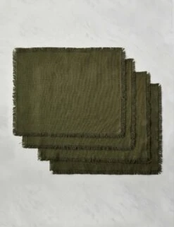 Essential Cotton Placemats (Set Of 4) By Hawkins New York -Restaurant Supplies Store HawkinsNewYorkEssentialSetof4CottonPlacemats Olive 6343 scaled
