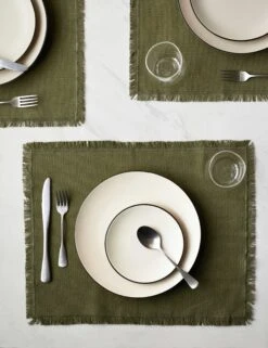 Essential Cotton Placemats (Set Of 4) By Hawkins New York -Restaurant Supplies Store HawkinsNewYorkEssentialSetof4CottonPlacemats Olive 6346 scaled