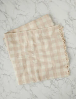 Gingham Tablecloth By Heather Taylor Home -Restaurant Supplies Store Heather Taylor Home Gingham Tablecloth Large Cream 9