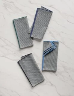 Noir Royale Napkins (Set Of 4) By Atelier Saucier