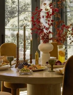 Wave Pitcher By Sophie Lou Jacobsen -Restaurant Supplies Store Lulu and Georgia DiningRoom1 Holiday 319 Site Crop Holiday Tabletop Lifestyle scaled