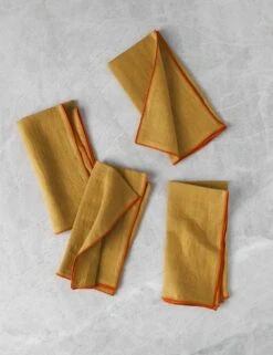 Linen Napkins (Set Of 4) By MADRE -Restaurant Supplies Store MADRELinenNapkins Tamarindo Medium Setof4 4739