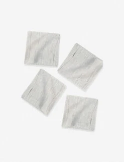 Mendocino Napkins (Set Of 4) By Pom Pom At Home 6 Mendocino Napkins (Set Of 4) By Pom Pom At Home -Restaurant Supplies Store Mendocino Light Grey copy