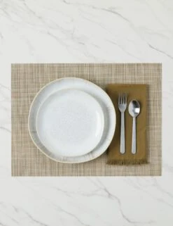 Mini Basketweave Rectangle Placemat (Set Of 4) By Chilewich -Restaurant Supplies Store MiniBasketweaveRectanglePlacemats Linen A0656937 4762 Product scaled