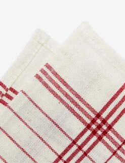 French Lattice Napkins (Set Of 4) By Heather Taylor Home -Restaurant Supplies Store NAP FREN RED FRENCHLATTICE RedNapkins 2 scaled