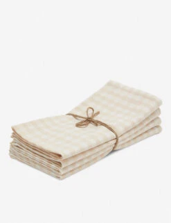 Mini Gingham Napkins (Set Of 4) By Heather Taylor Home -Restaurant Supplies Store NAP MGIN CRM Mini Gingham Cream Napkins 3 1 5cd33ca4 cdcb 4adb 9795 7c270e30101c
