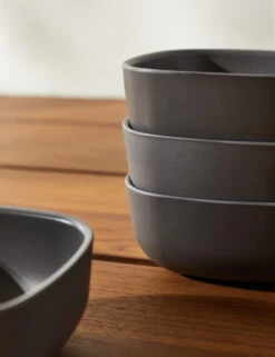 Pia Small Bowl (Set Of 4) By Ekobo -Restaurant Supplies Store PiaSmallBowl Smoke Setof4 3884