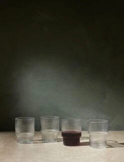 Ripple Glasses (Set Of 4) By Ferm Living