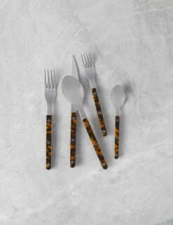 Bistrot Flatware 5-Piece Set By Sabre -Restaurant Supplies Store SabreBistrotFlatware5 PieceSet Tortoise 4769