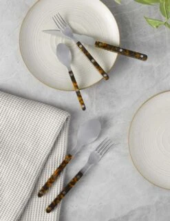 Bistrot Flatware 5-Piece Set By Sabre -Restaurant Supplies Store SabreBistrotFlatware5 PieceSet Tortoise 4778