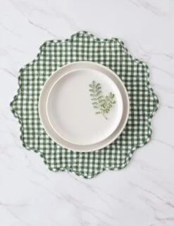 Scallop Placemats By Heather Taylor Home -Restaurant Supplies Store ScallopPlacemat Hunter 16019 scaled