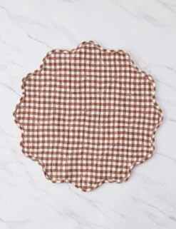 Scallop Placemats By Heather Taylor Home -Restaurant Supplies Store ScallopPlacemat Nutmeg 16021 scaled