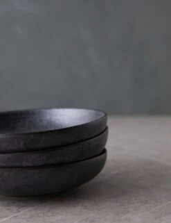 Weilan Low Bowl (Set Of 4) -Restaurant Supplies Store WeilanLowBowl Setof4 Black Brown 0084 scaled