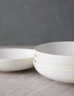 Weilan Low Bowl (Set Of 4) -Restaurant Supplies Store WeilanLowBowl Setof4 White Grey 0088 scaled