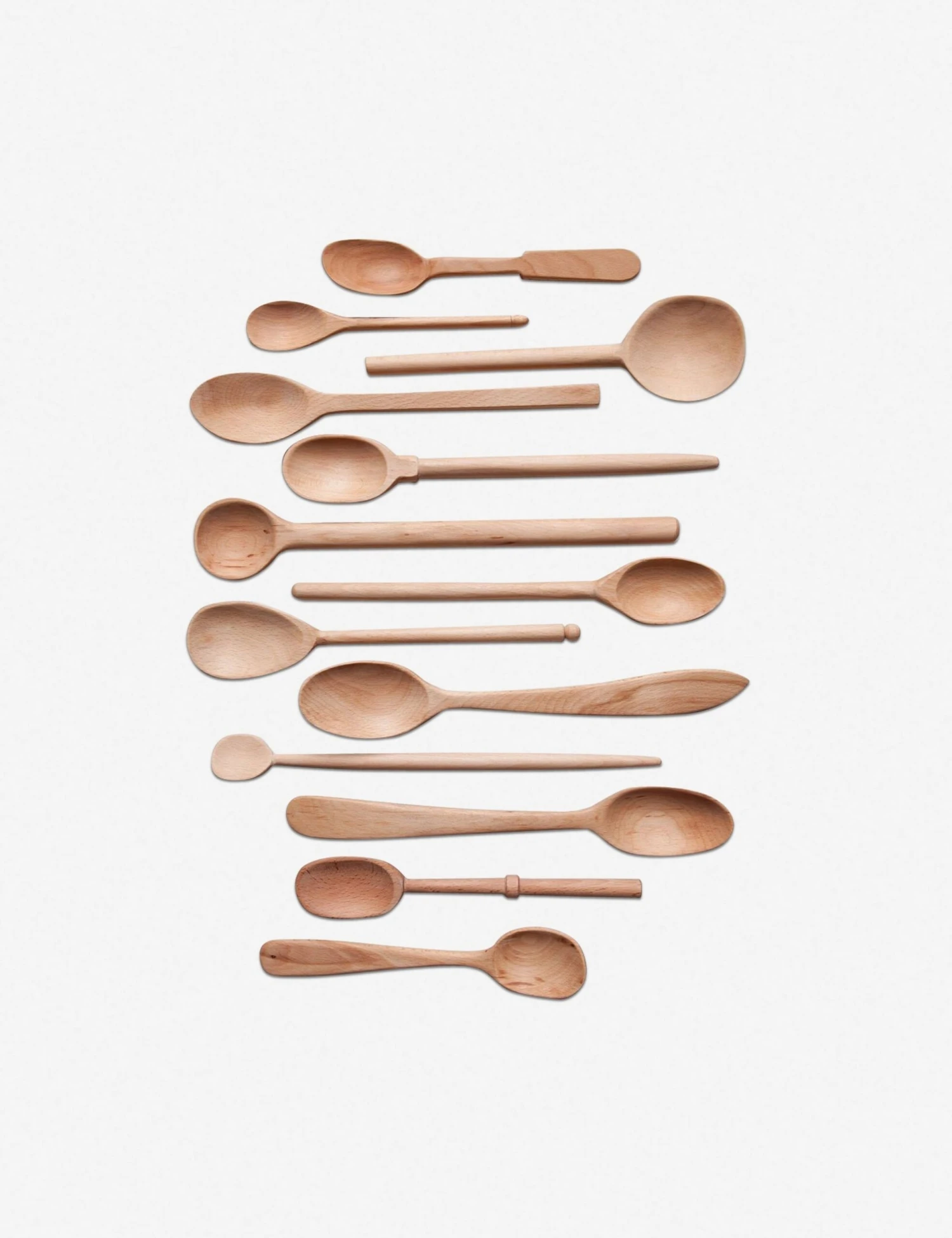 Baker's Dozen Assorted Wood Spoons 1 Baker's Dozen Assorted Wood Spoons