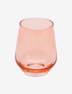 Stemless Wine Glass, (Set Of 6) By Estelle Colored Glass -Restaurant Supplies Store estelle stemware pink 301 677f8493 e049 4473 adc0 ff871f5733f7 scaled