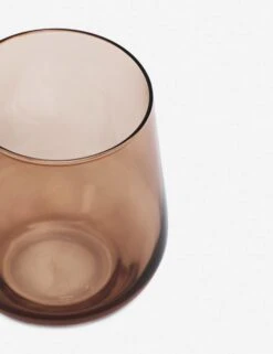 Stemless Wine Glass, (Set Of 6) By Estelle Colored Glass -Restaurant Supplies Store estelle stemware smoke 313 scaled