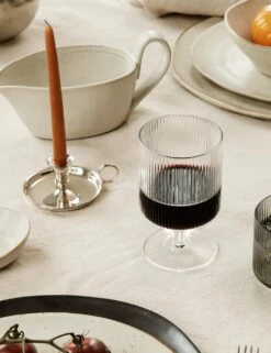 Ripple Wine Glasses (Set Of 2) By Ferm Living -Restaurant Supplies Store fermLIVING AW21 FlowWhiteSpeckle FlowPlateLarge RippleLowGlasses image