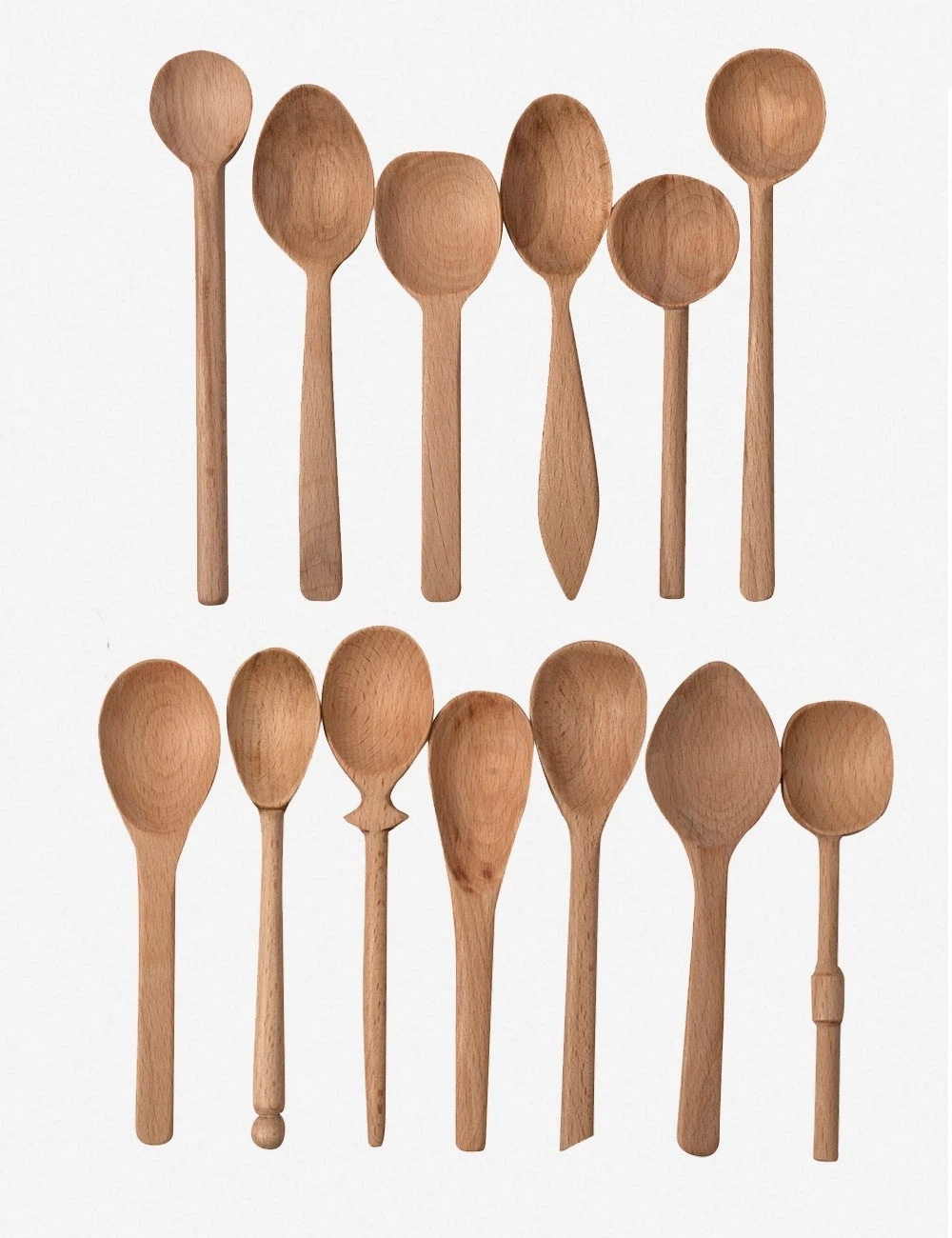 Baker's Dozen Assorted Wood Spoons 2 Baker's Dozen Assorted Wood Spoons - Image 2